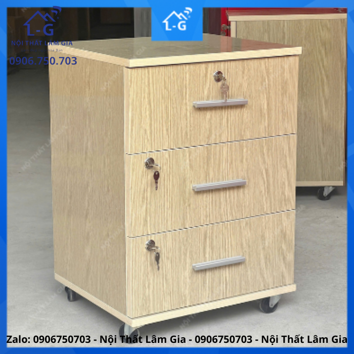 TỦ ĐẦU GIƯỜNG GỖ OKAL